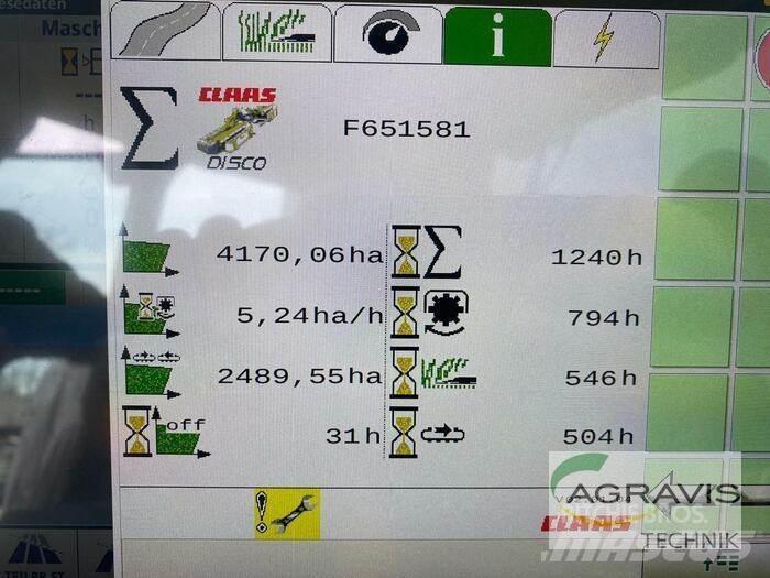 CLAAS DISCO 9200 C AS Kaszák