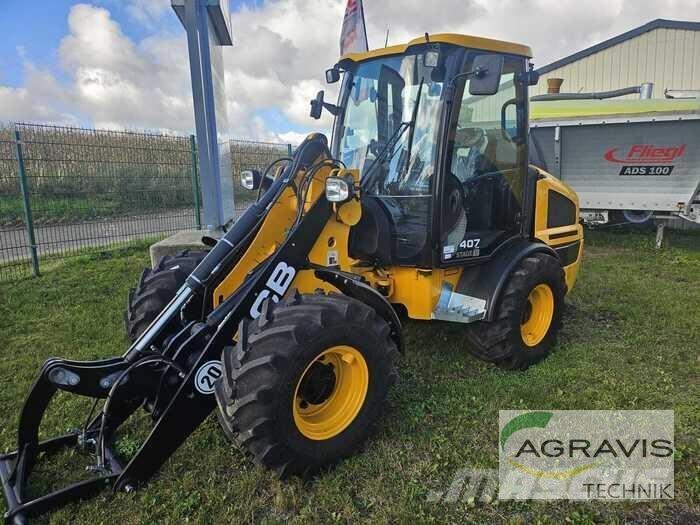 JCB 407 AGRI STUFE V Gumikerekes homlokrakodók