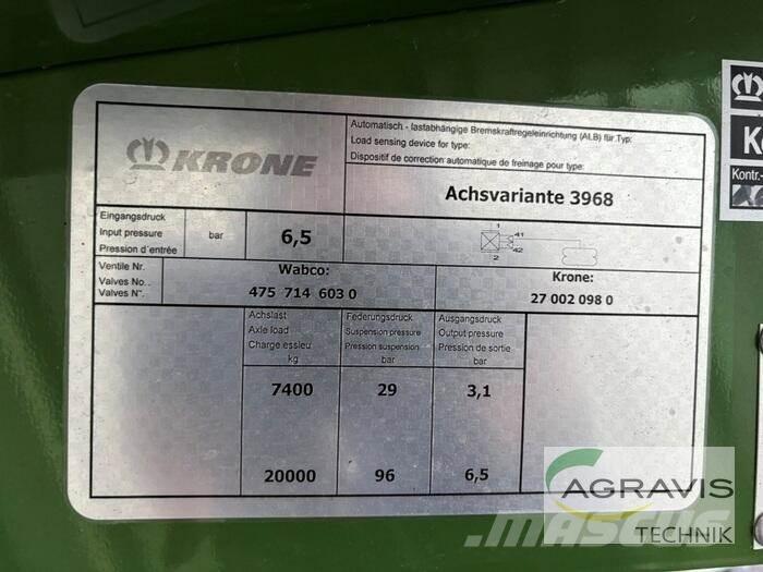 Krone GX 440 Önrakodó pótkocsik