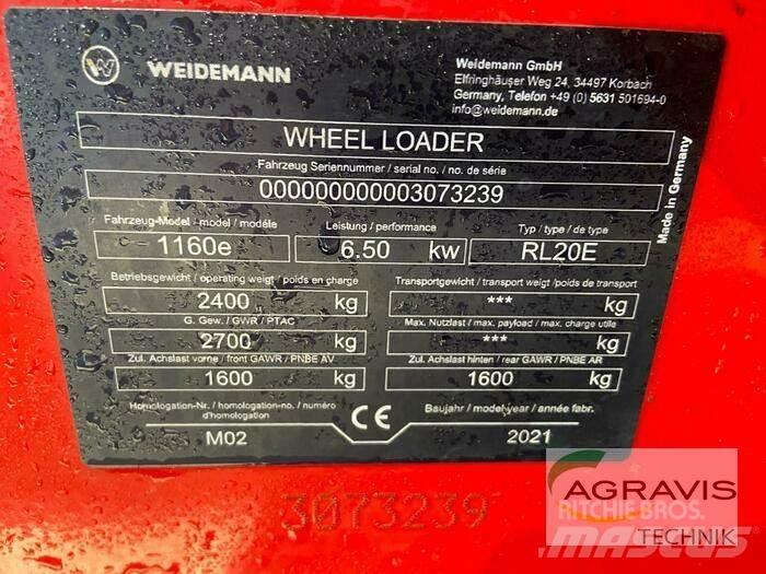 Weidemann 1160E Gumikerekes homlokrakodók