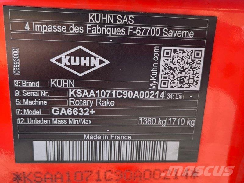 Kuhn GA 6632+ Rendforgatók