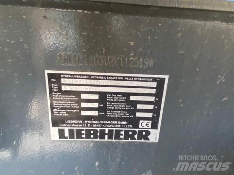 Liebherr A 916 Gumikerekes kotrók