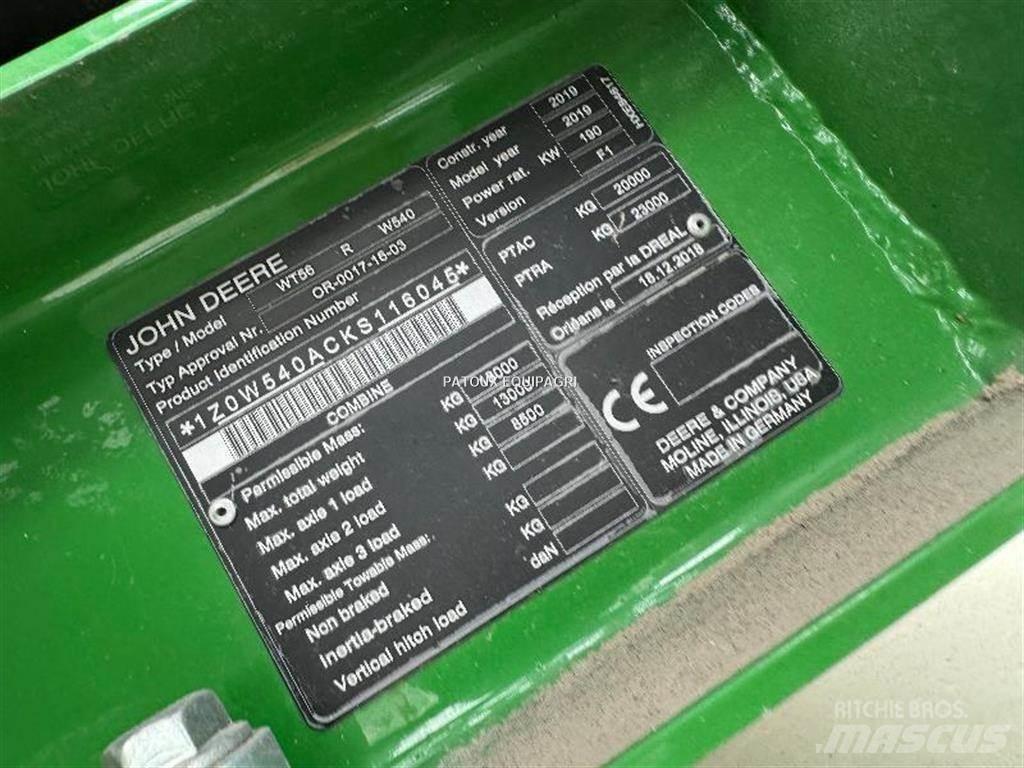 John Deere W540 Kombájnok