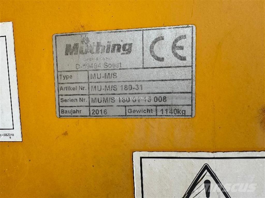 Müthing MU/MS-180 Kardánhajtású ekék és Forgó-boronák