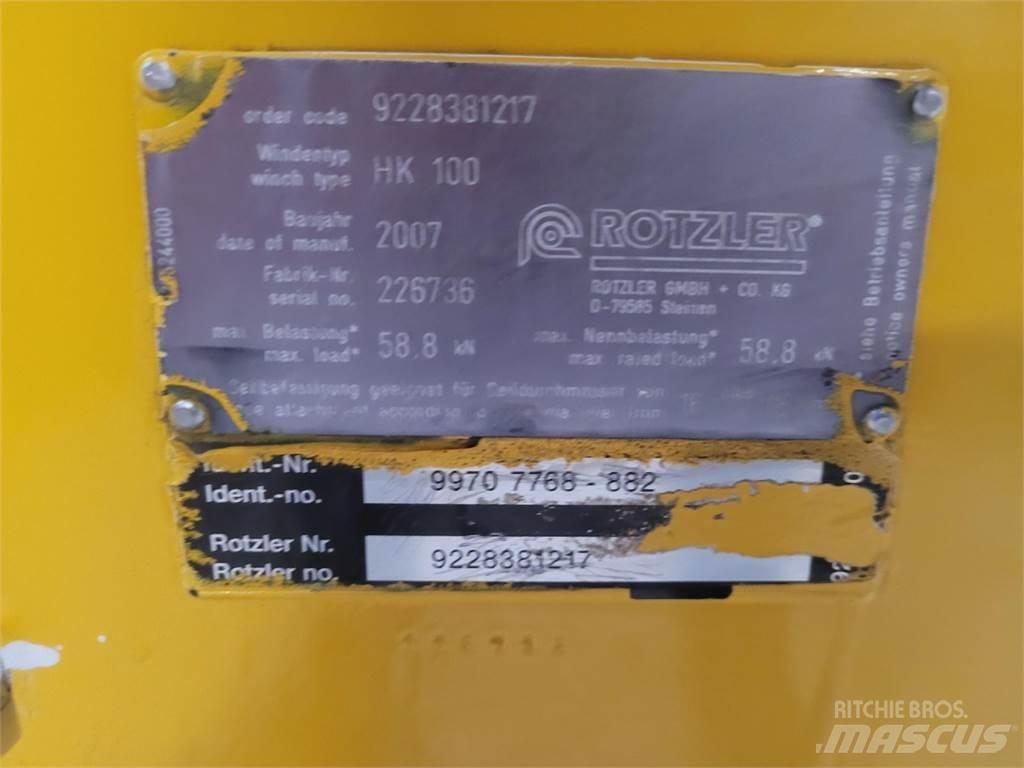 Faun HK 100 winch Daru tertozékok és felszerelések