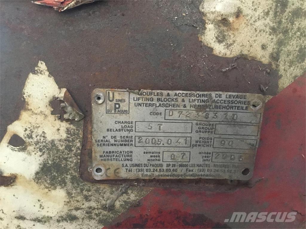  Hookblock 5ton Daru tertozékok és felszerelések