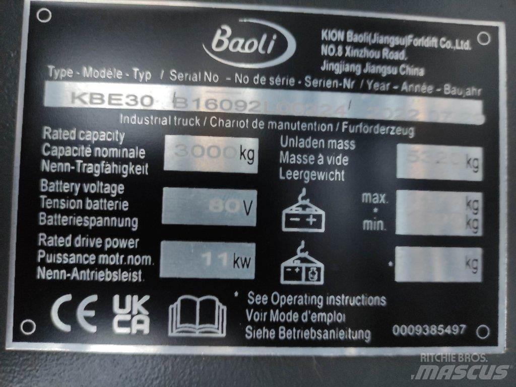 Baoli KBE30 Elektromos targoncák