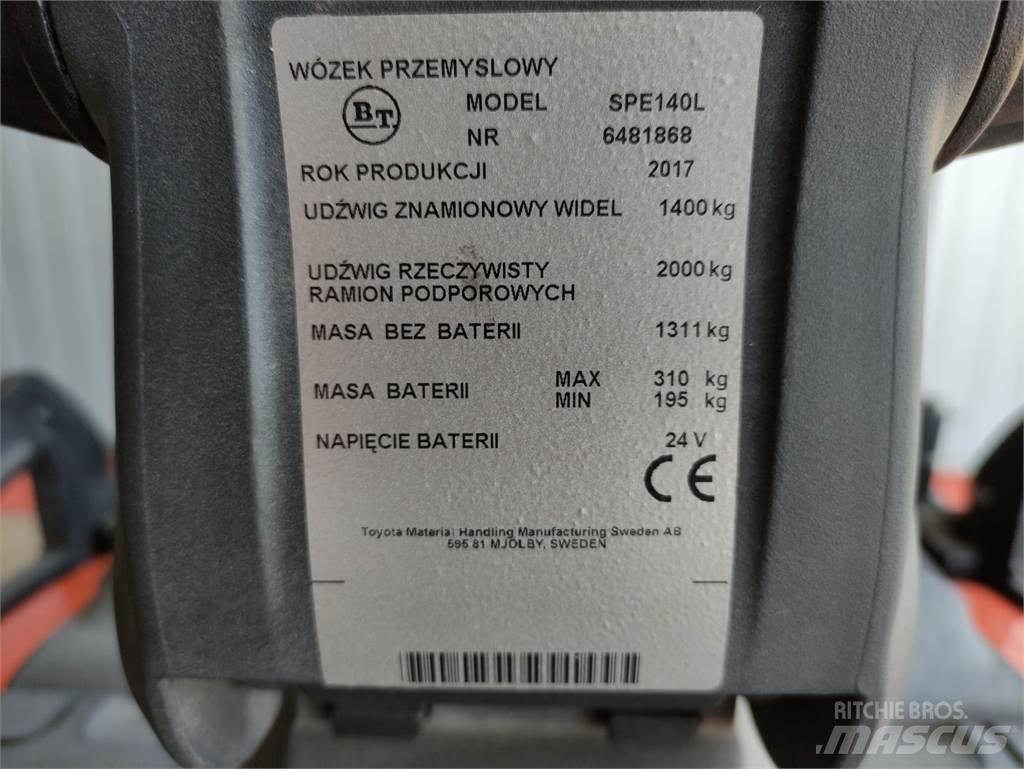 BT SPE140 L Gyalogkíséretű targonca