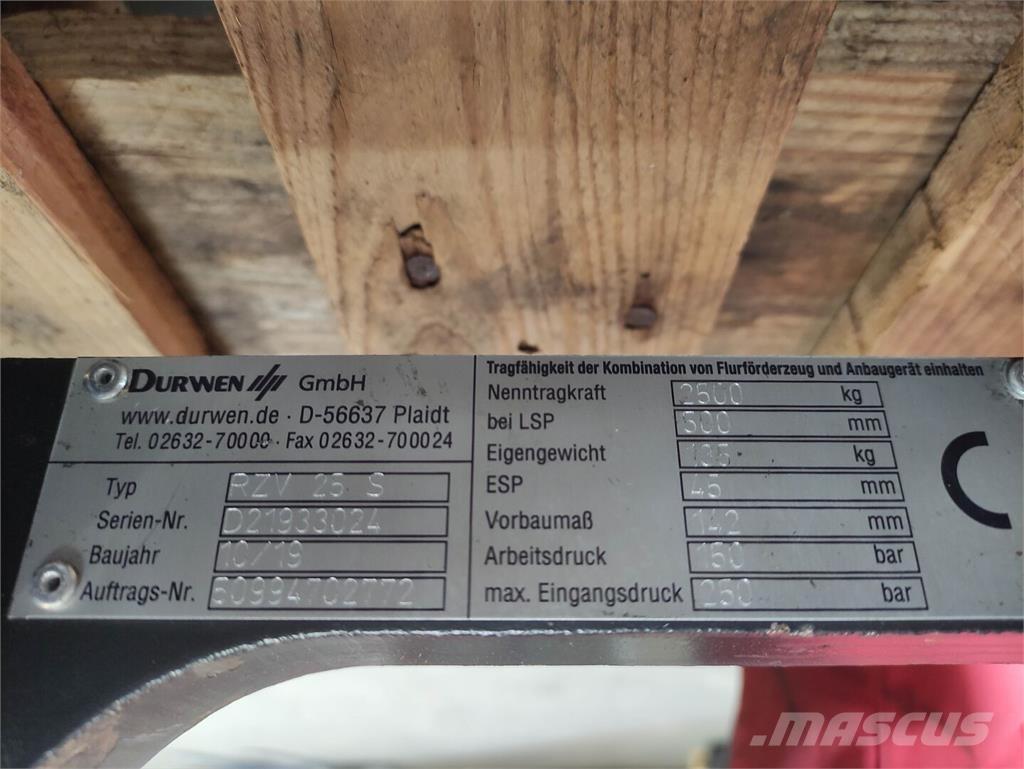 Durwen RZV 25 S Anyagmozgatás - Egyebek