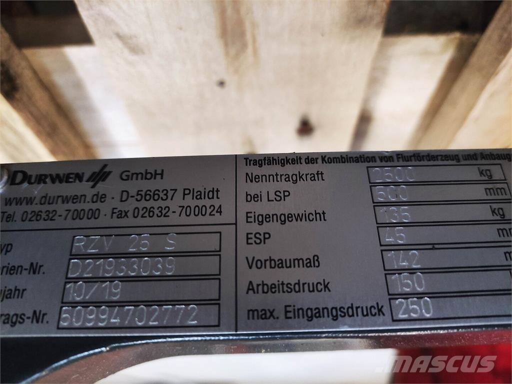 Durwen RZV 25 S Anyagmozgatás - Egyebek