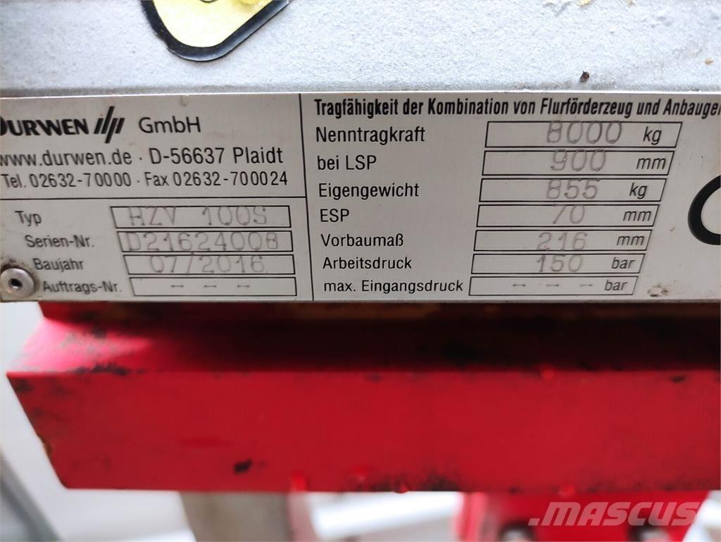 Durwen RZV100S Anyagmozgatás - Egyebek