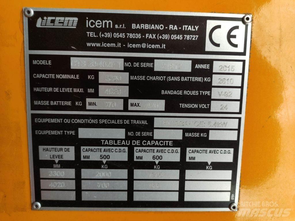 Icem CTS20/402 FT Tolóoszlopos targonca