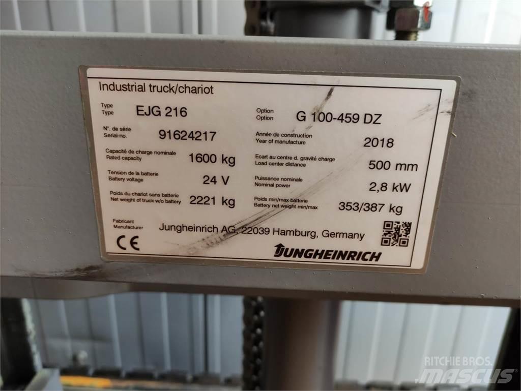 Jungheinrich EJG216 Gyalogkíséretű targonca