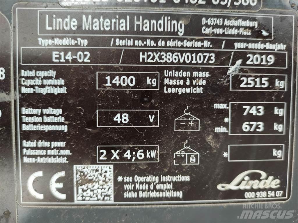 Linde E14-02-386-EVO Elektromos targoncák