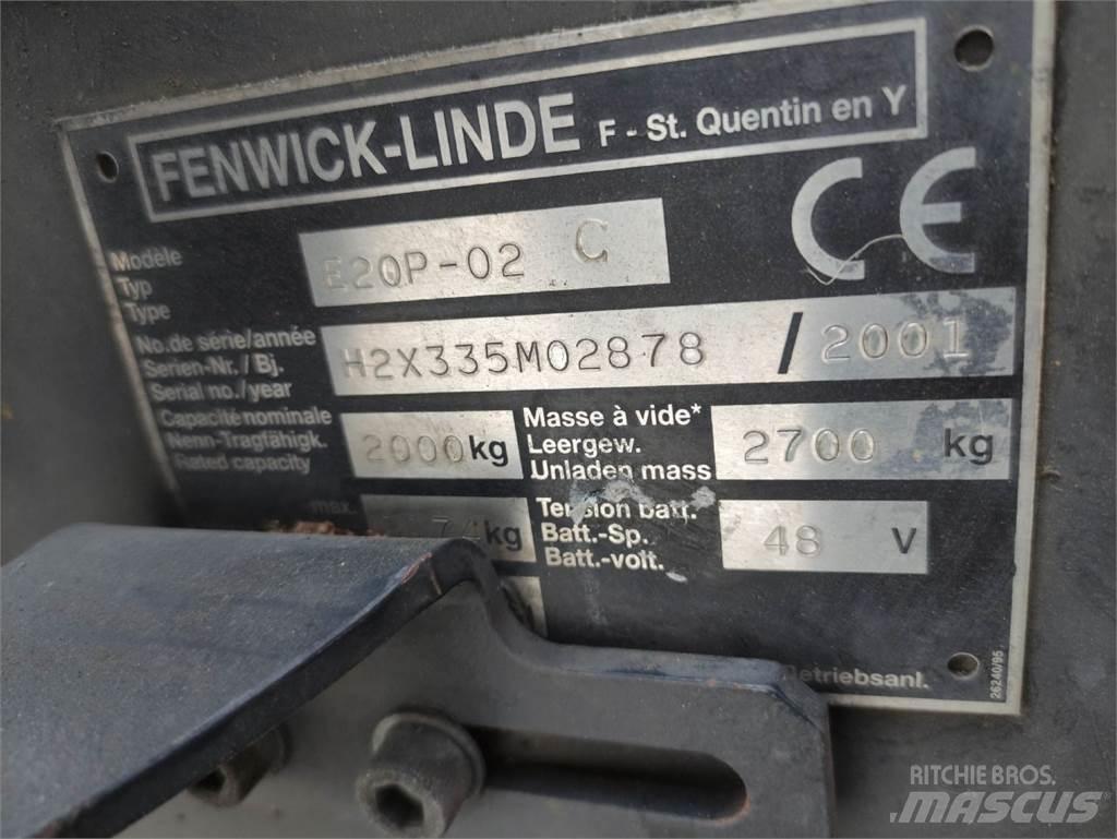 Linde E20P-02-335 Elektromos targoncák