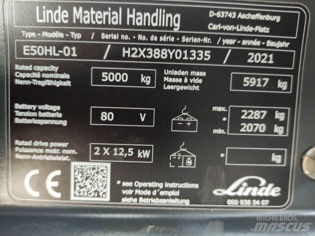 Linde E50HL-01-388 Elektromos targoncák
