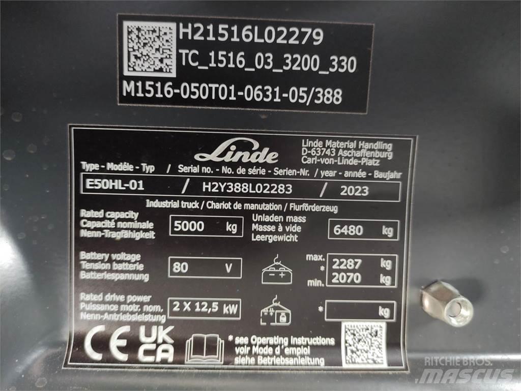Linde E50HL-388 Elektromos targoncák