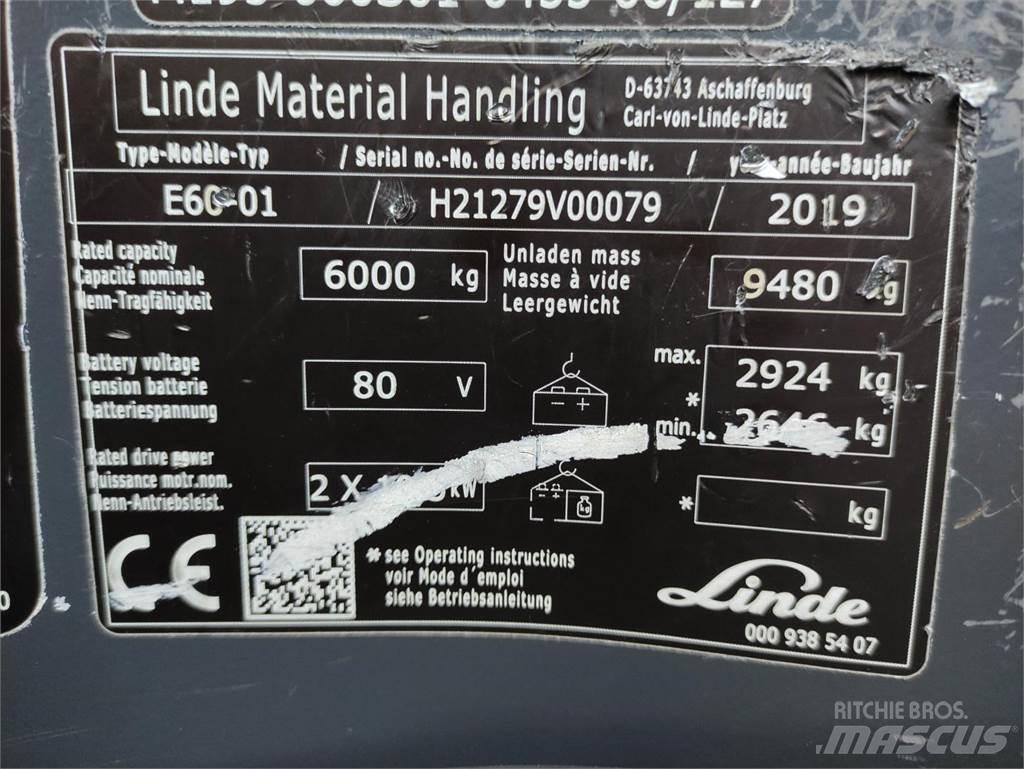 Linde E60-01-1279 Elektromos targoncák