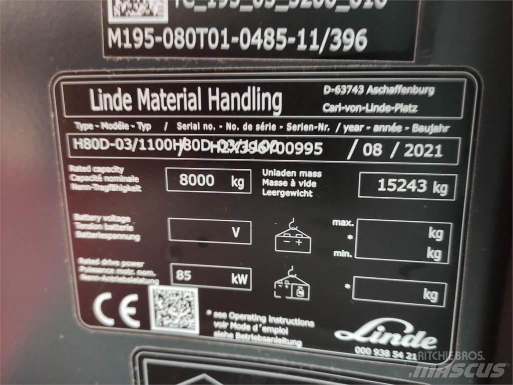 Linde H80D-1100-03-396 Dízel targoncák