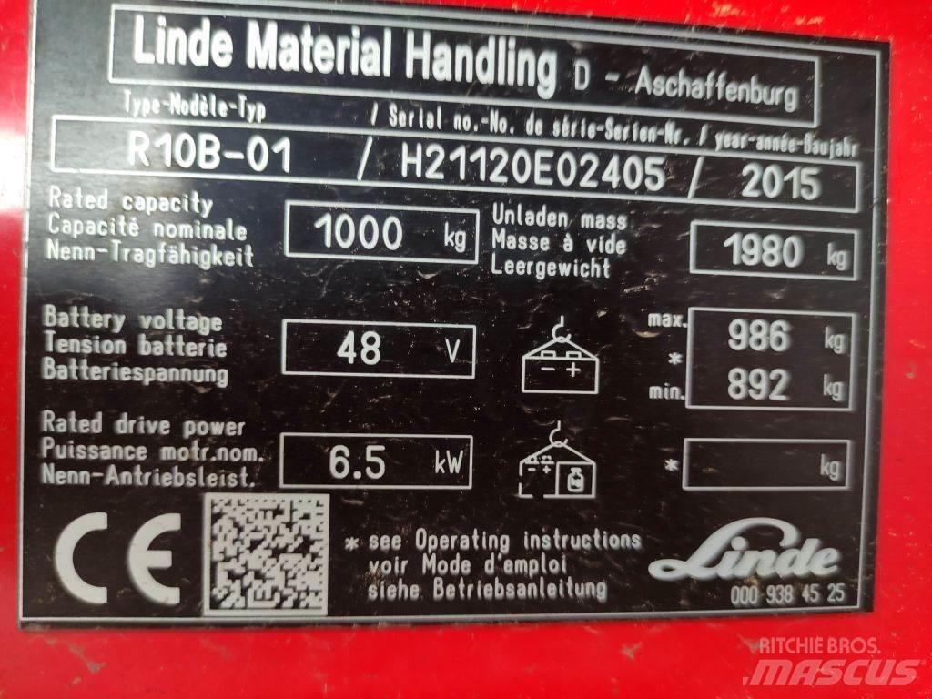 Linde R10B-01-112 Tolóoszlopos targonca