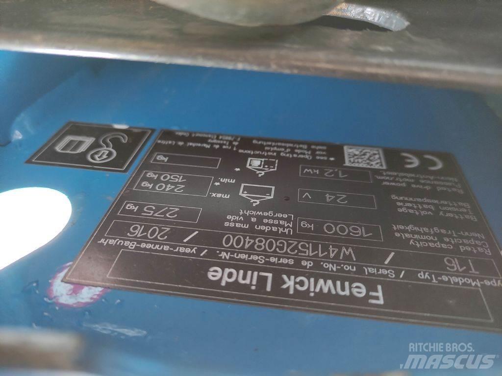 Linde T16 Alacsony emelőkocsi