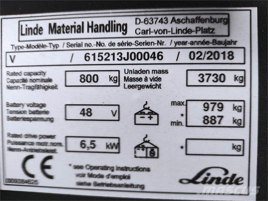 Linde V Modular Komissiózó magas emelésű targonca