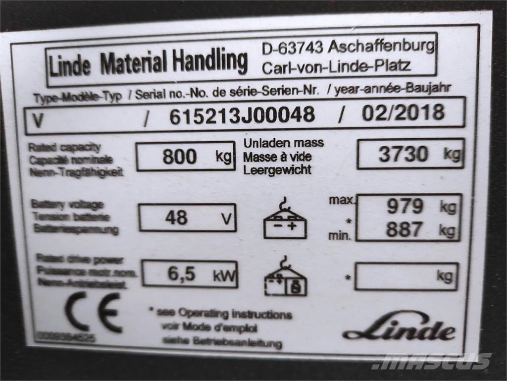 Linde V Modular Komissiózó magas emelésű targonca