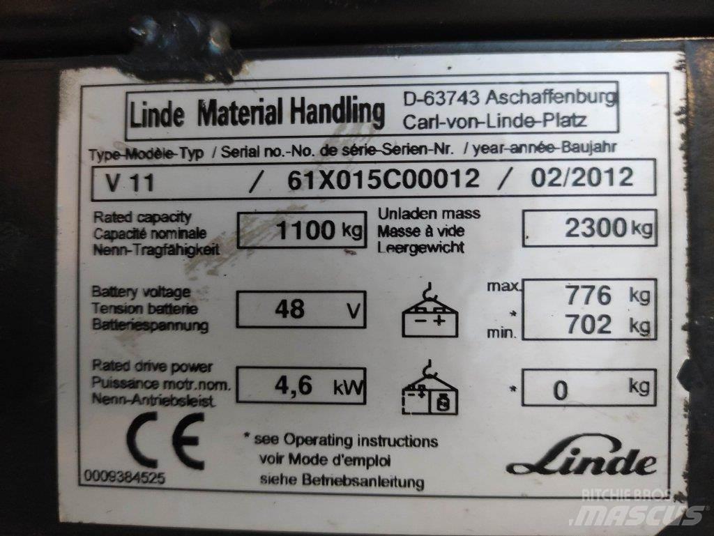 Linde V11 Komissiózó magas emelésű targonca