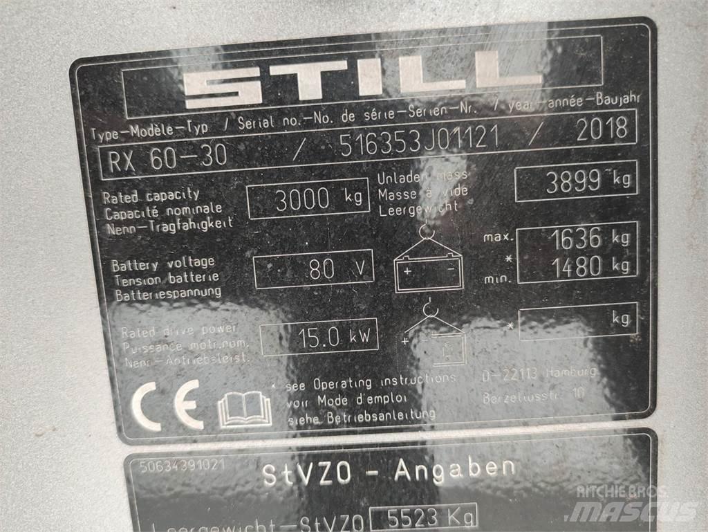 Still RX60-30 Elektromos targoncák