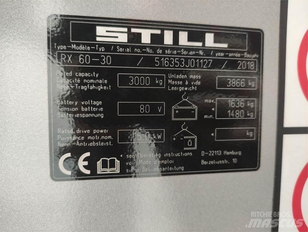 Still RX60-30 Elektromos targoncák