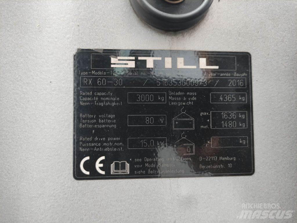 Still RX60-30 Elektromos targoncák