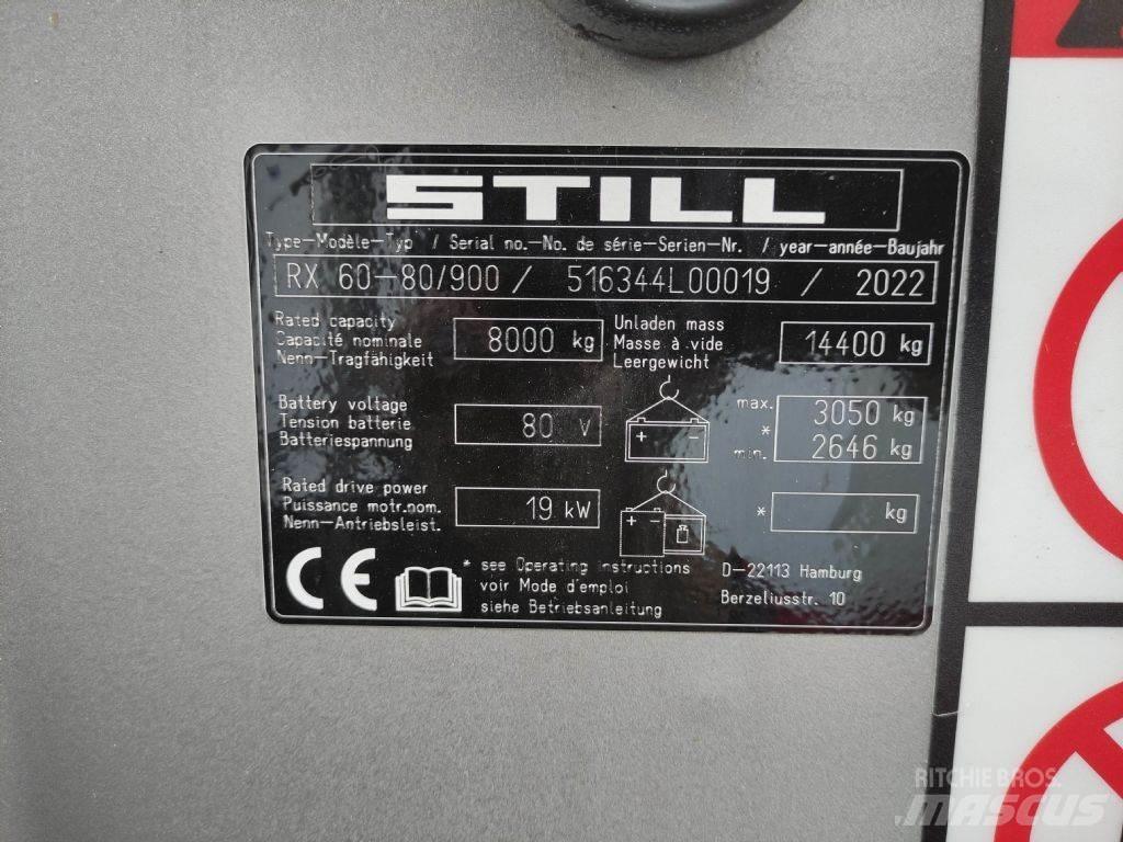 Still RX60-80/900 Elektromos targoncák