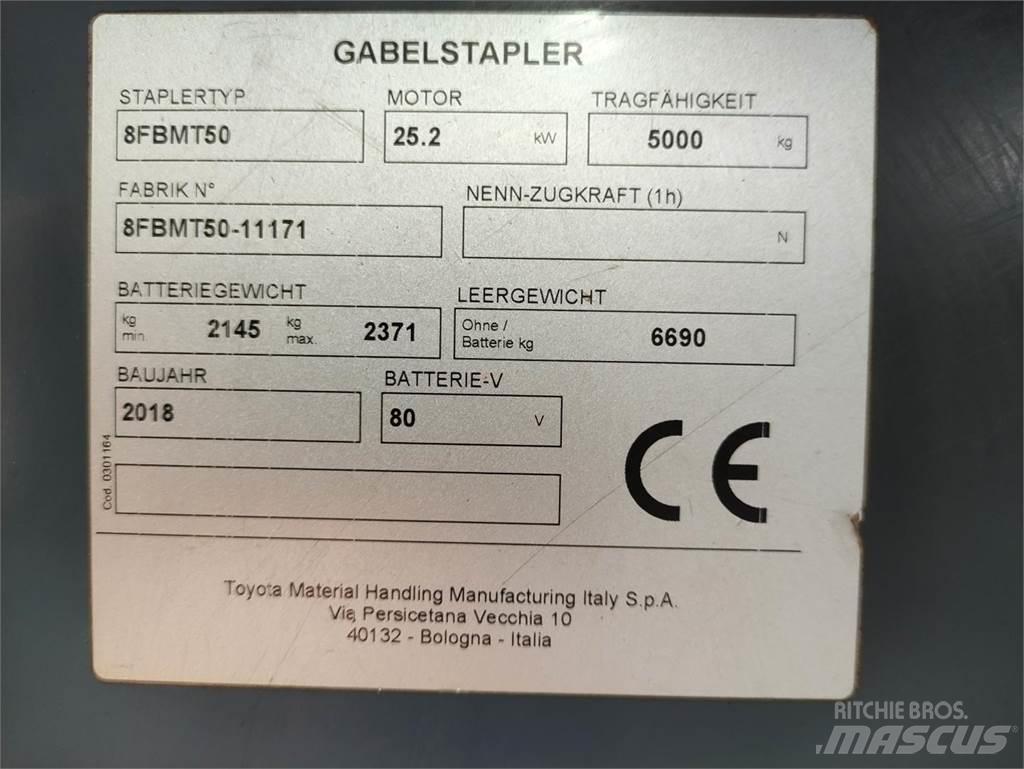 Toyota 8FBMT50 Elektromos targoncák