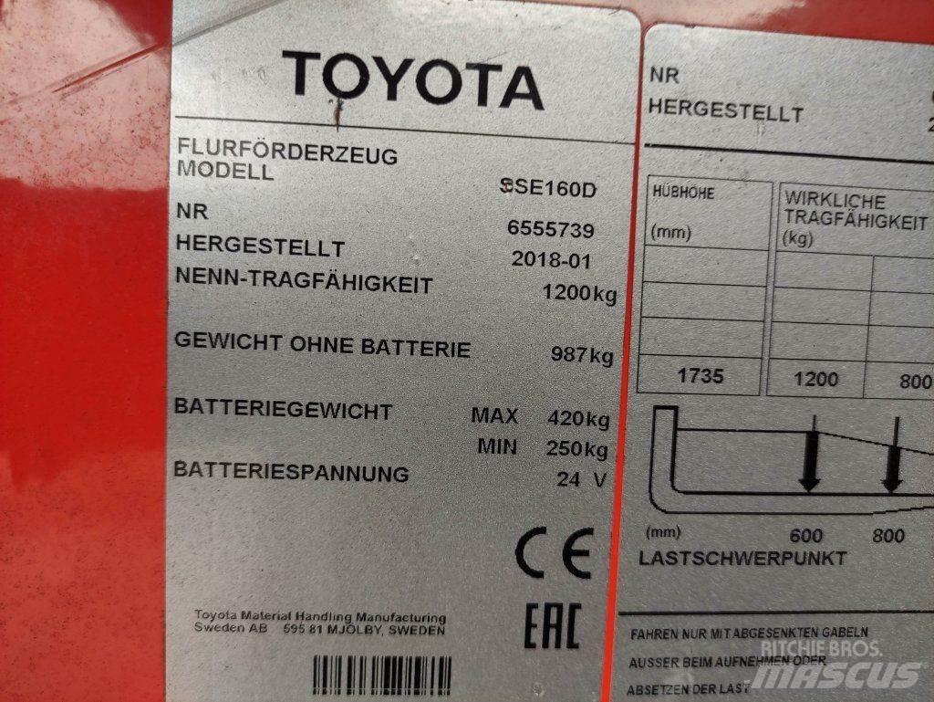Toyota SSE160D Gyalogkíséretű targonca