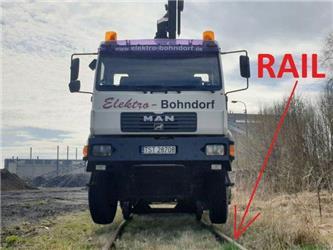 MAN 18.280 4x4 HIAB 166 Road RAIL Two way Schiene