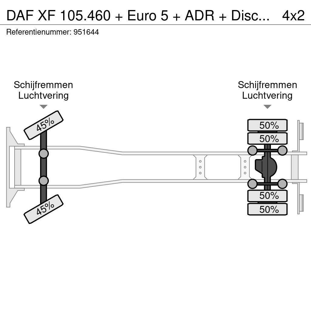 DAF XF 105.460 + Euro 5 + ADR + Discounted from 17.950 Fülkés alváz