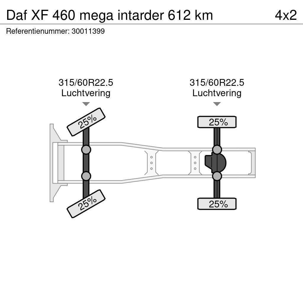 DAF XF 460 mega intarder 612 km Nyergesvontatók