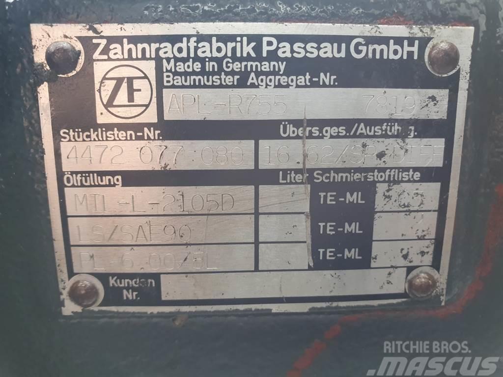 ZF APL-R755 - Ahlmann AZ 14 - Axle Tengelyek