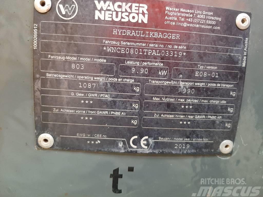 Wacker Neuson 803 Mini kotrók < 7t
