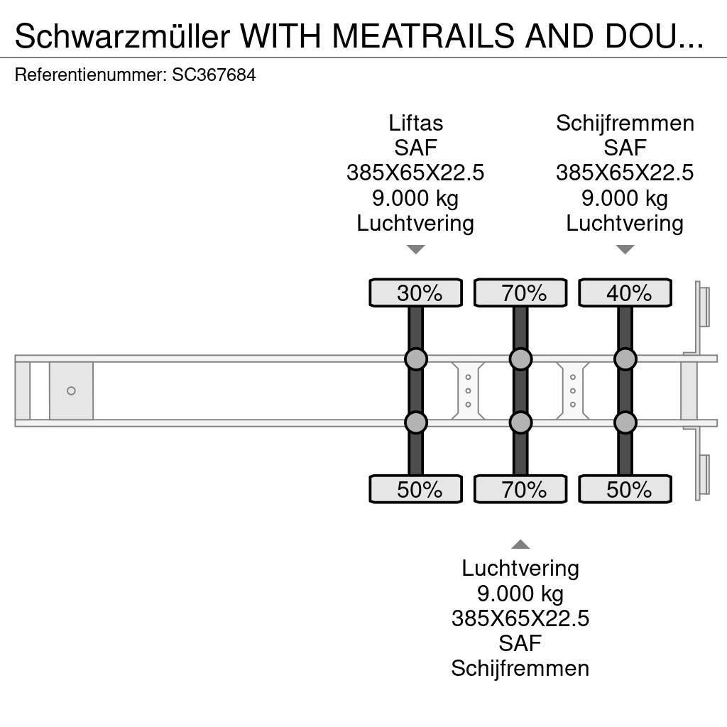 Schwarzmüller WITH MEATRAILS AND DOUBLE EVAPORATOR Hűtős félpótkocsik