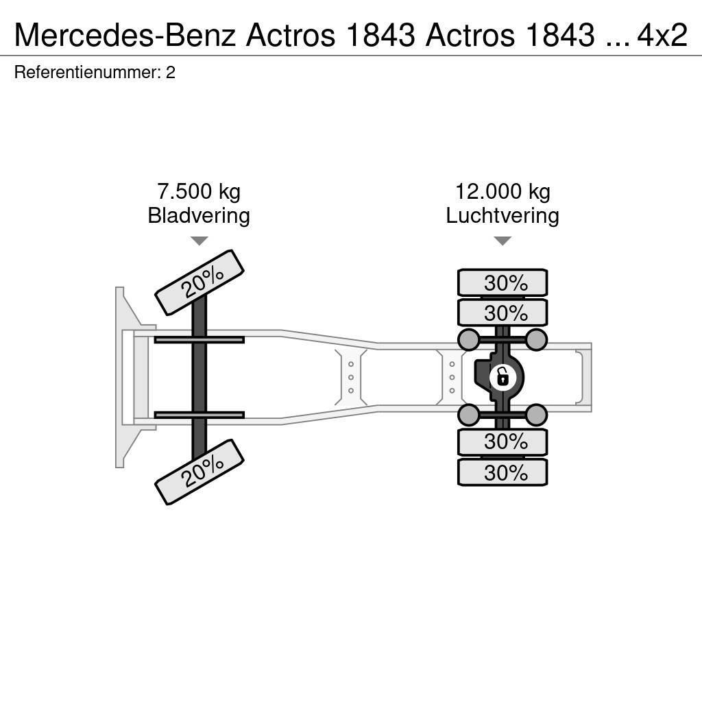 Mercedes-Benz Actros 1843 Actros 1843 ADR 4x2 RETARDER Nyergesvontatók
