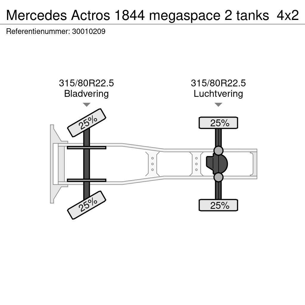 Mercedes-Benz Actros 1844 megaspace 2 tanks Nyergesvontatók