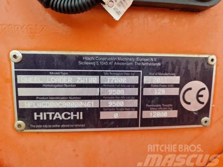 Hitachi ZW 180 Gumikerekes homlokrakodók