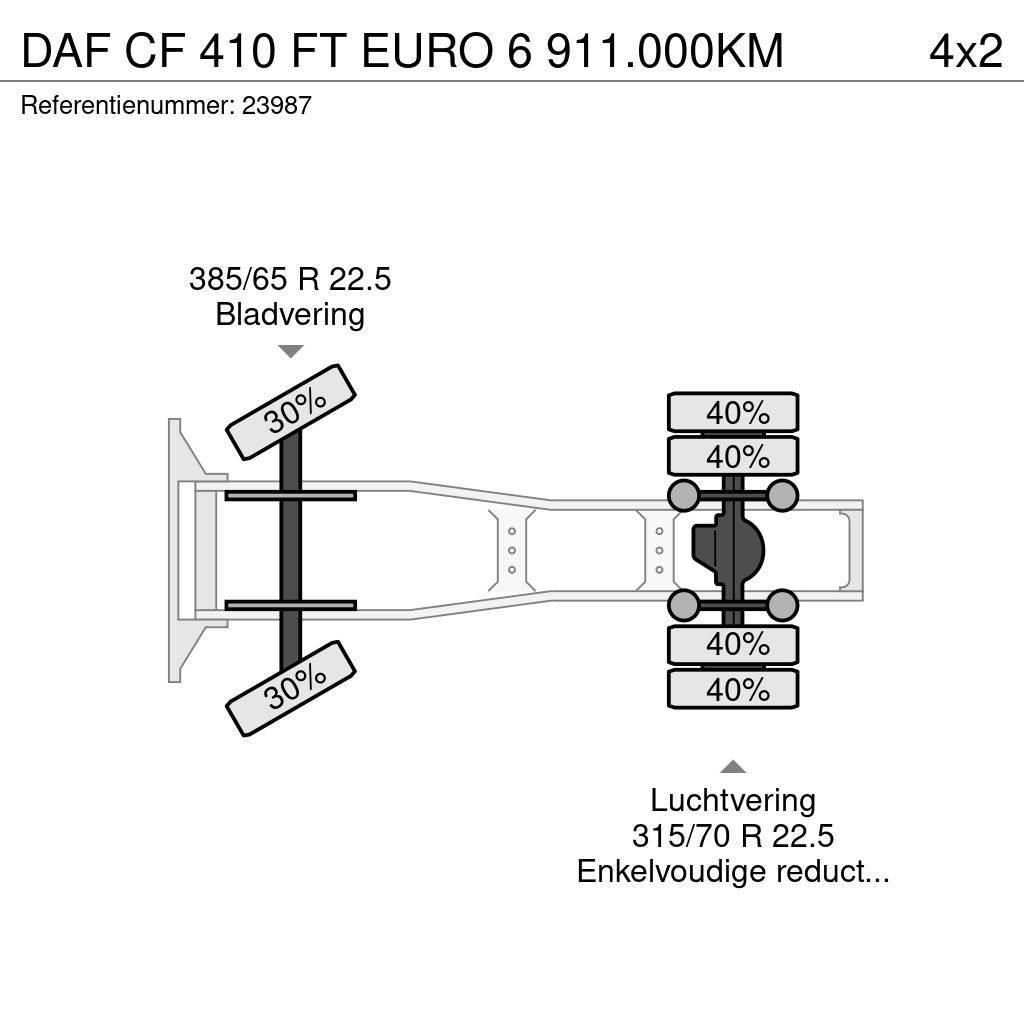 DAF CF 410 FT EURO 6 911.000KM Nyergesvontatók