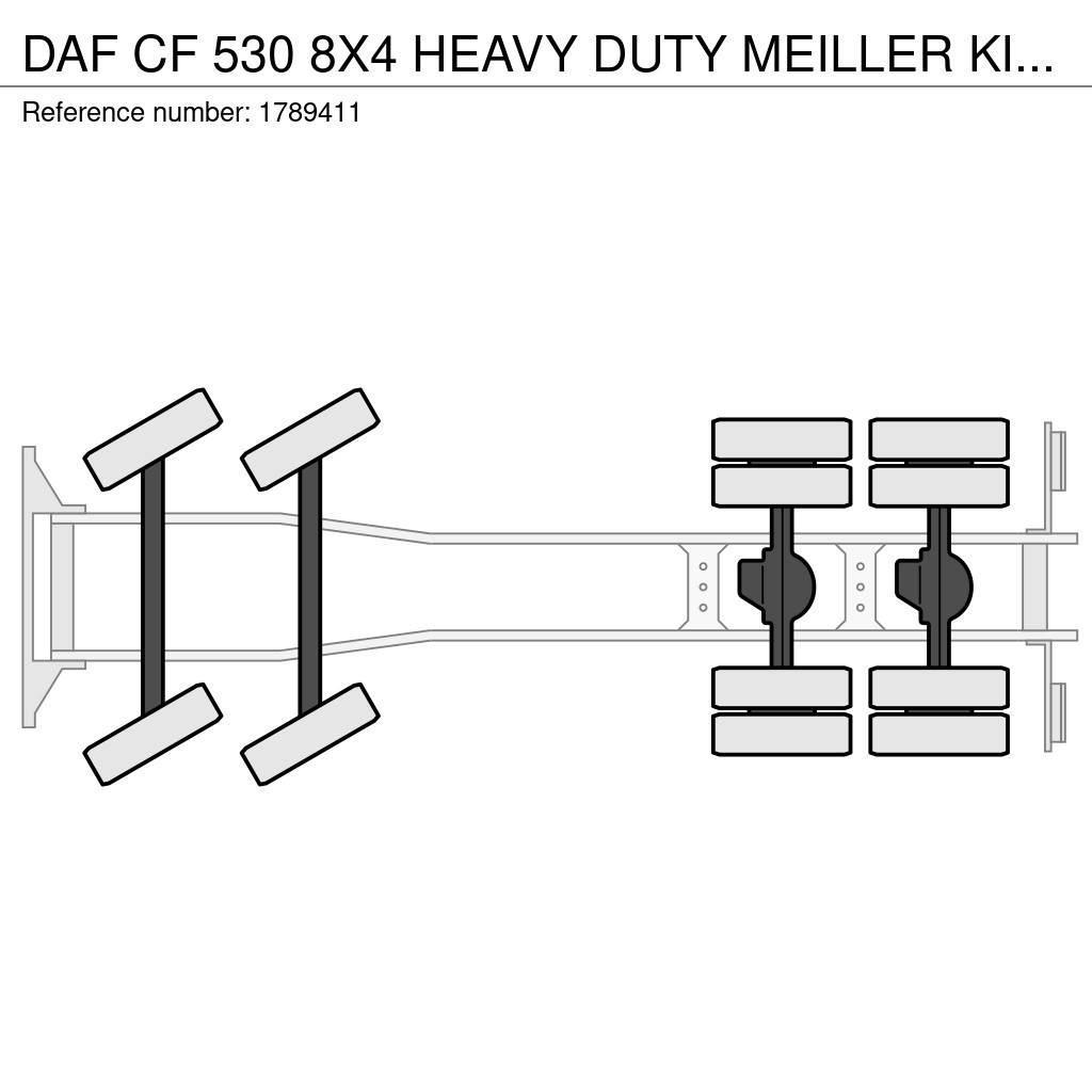 DAF CF 530 8X4 HEAVY DUTY MEILLER KIPPER/TIPPER EX DEM Billenő teherautók