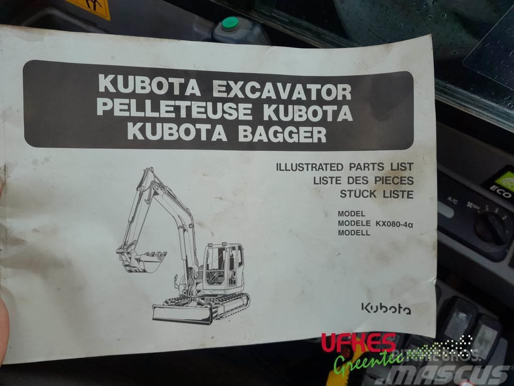 Kubota KX080-4 Alpha Közepes (midi) kotrók 7 t - 12 t