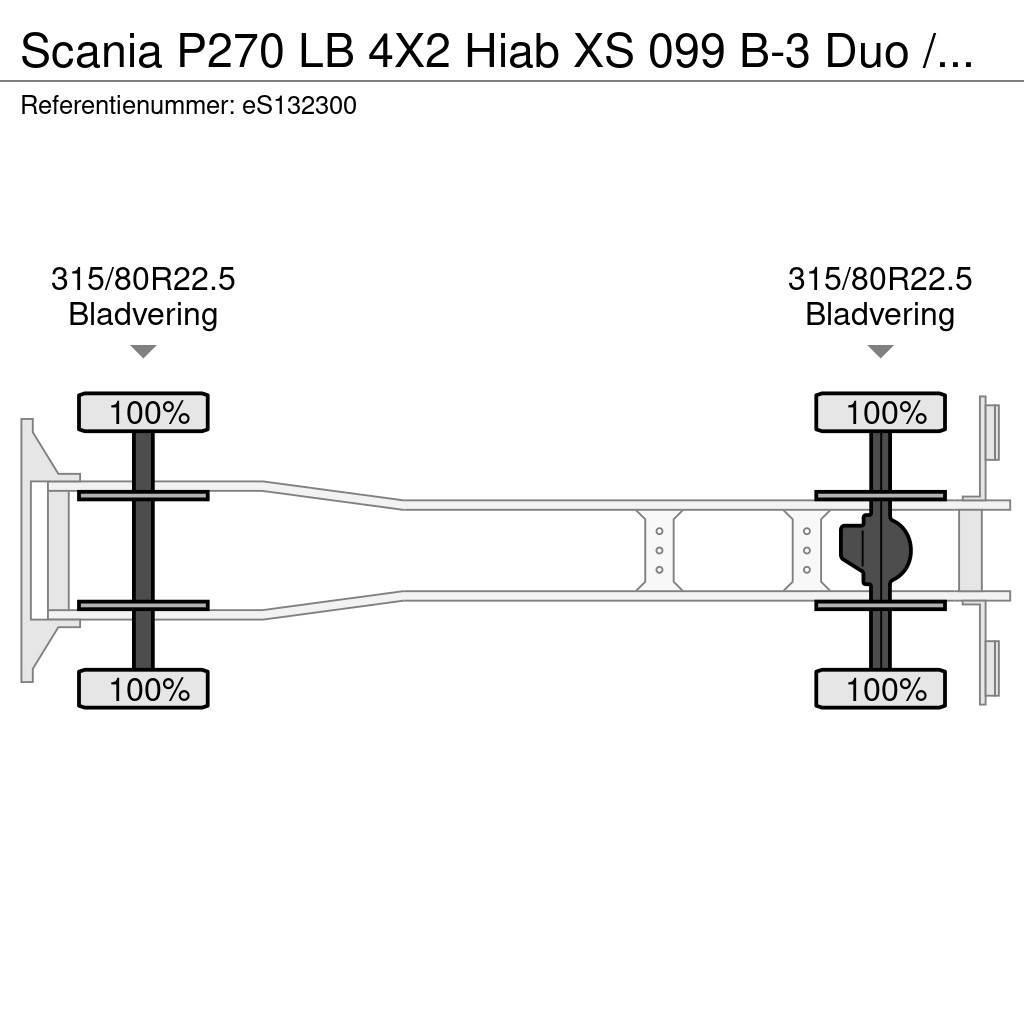 Scania P270 LB 4X2 Hiab XS 099 B-3 Duo / NEW/UNUSED Terepdaruk