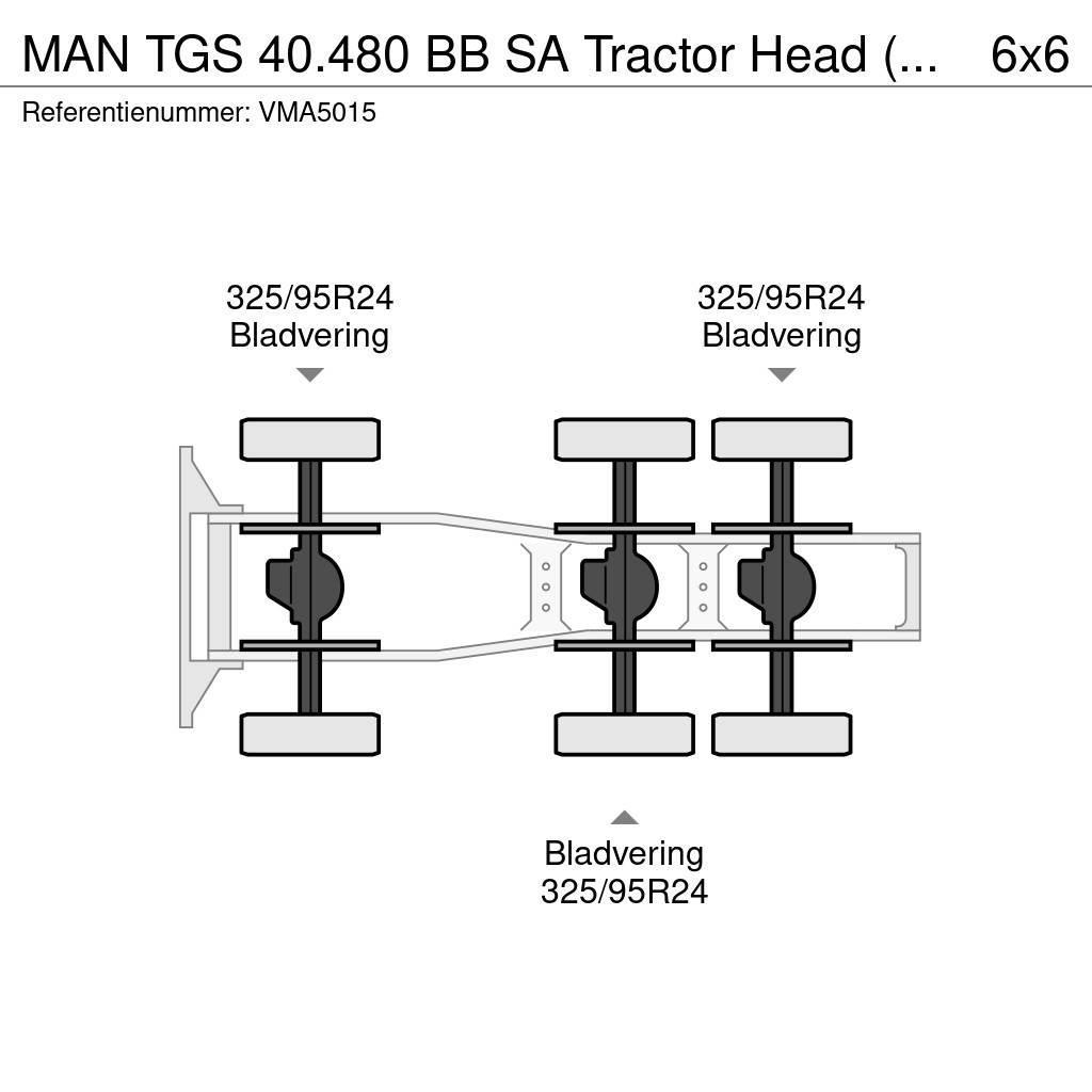 MAN TGS 40.480 BB SA Tractor Head (15 units) Nyergesvontatók
