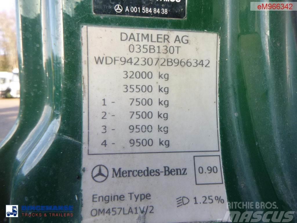 Mercedes-Benz Axor 3236 8x4 RHD tipper + Hiab 1283 DK-2 Duo Billenő teherautók