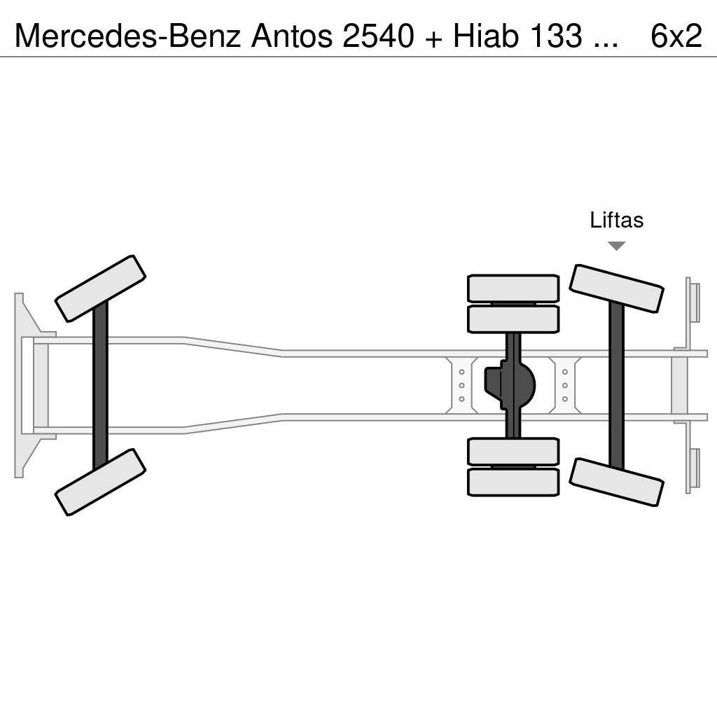 Mercedes-Benz Antos 2540 + Hiab 133 K pro crane Terepdaruk